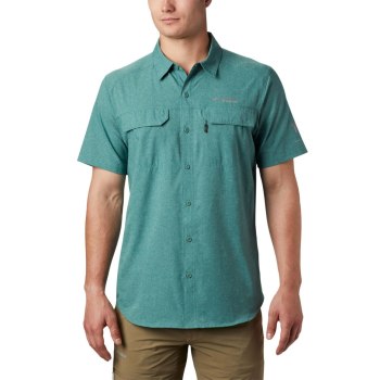 Columbia Irico Short Sleeve, Camisa Verdes Para Hombre | 460352-WUY